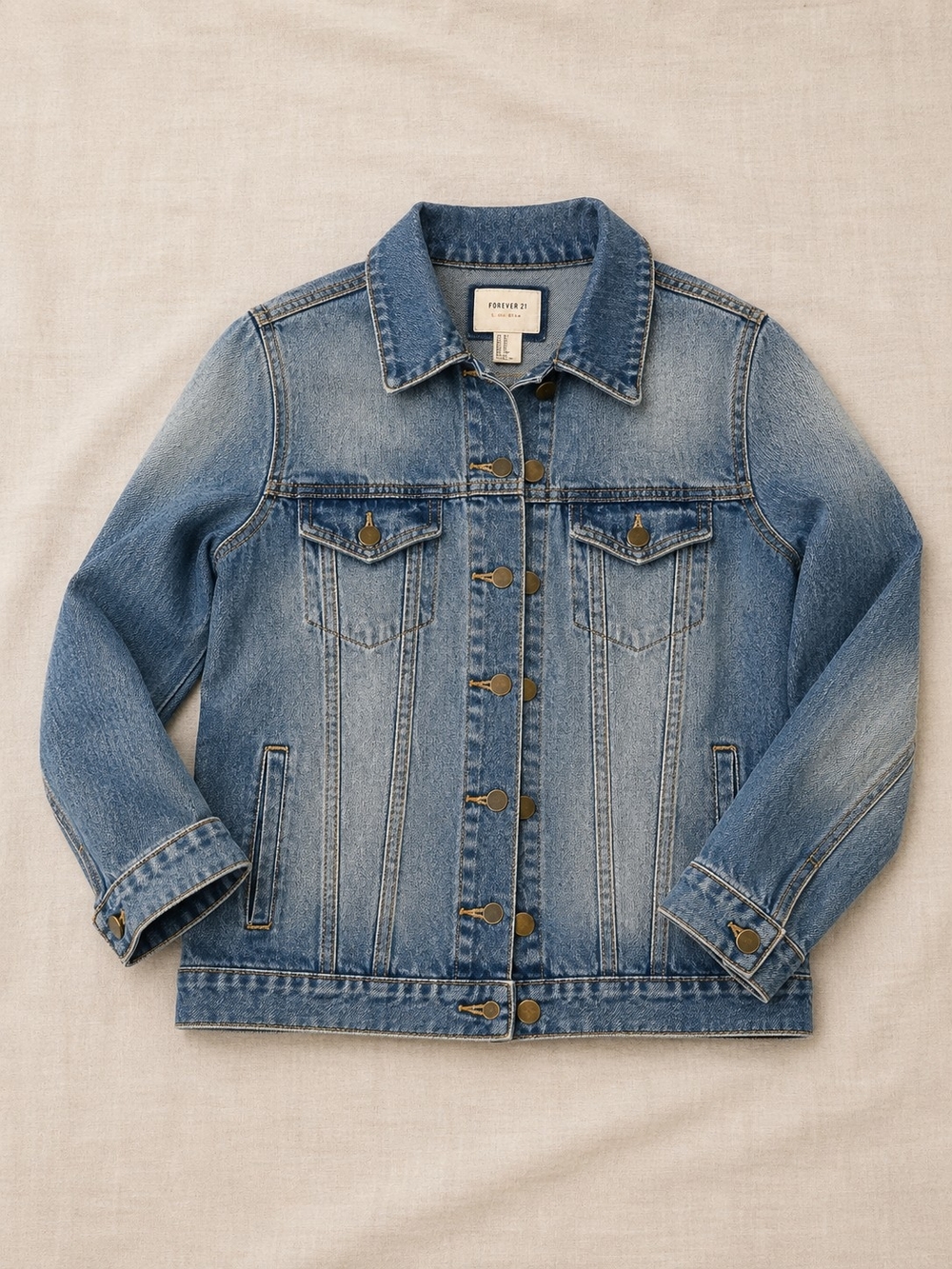 Forever 21 Medium Blue Classic Denim Jacket